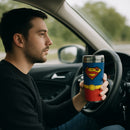 DC Superman Stainless Steel Tumbler–Hero Coffee Travel Mug with Logo & Suit Design – Insulated Reusable Cup for Hot & Cold Drinks – Gift for Men, Dads or Teens