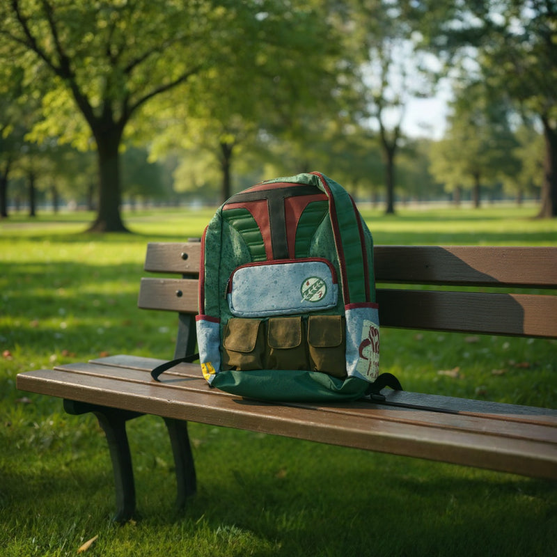 Marvel Star Wars Boba Fett Backpack – Mandalorian School Bag for Kids &amp; Adults