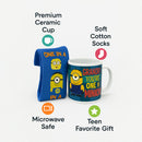 Despicable Minions Grandpa Mug &amp; Sock Gift Set-Cozy Stockings &amp; Coffee Cup-Gift for Kids