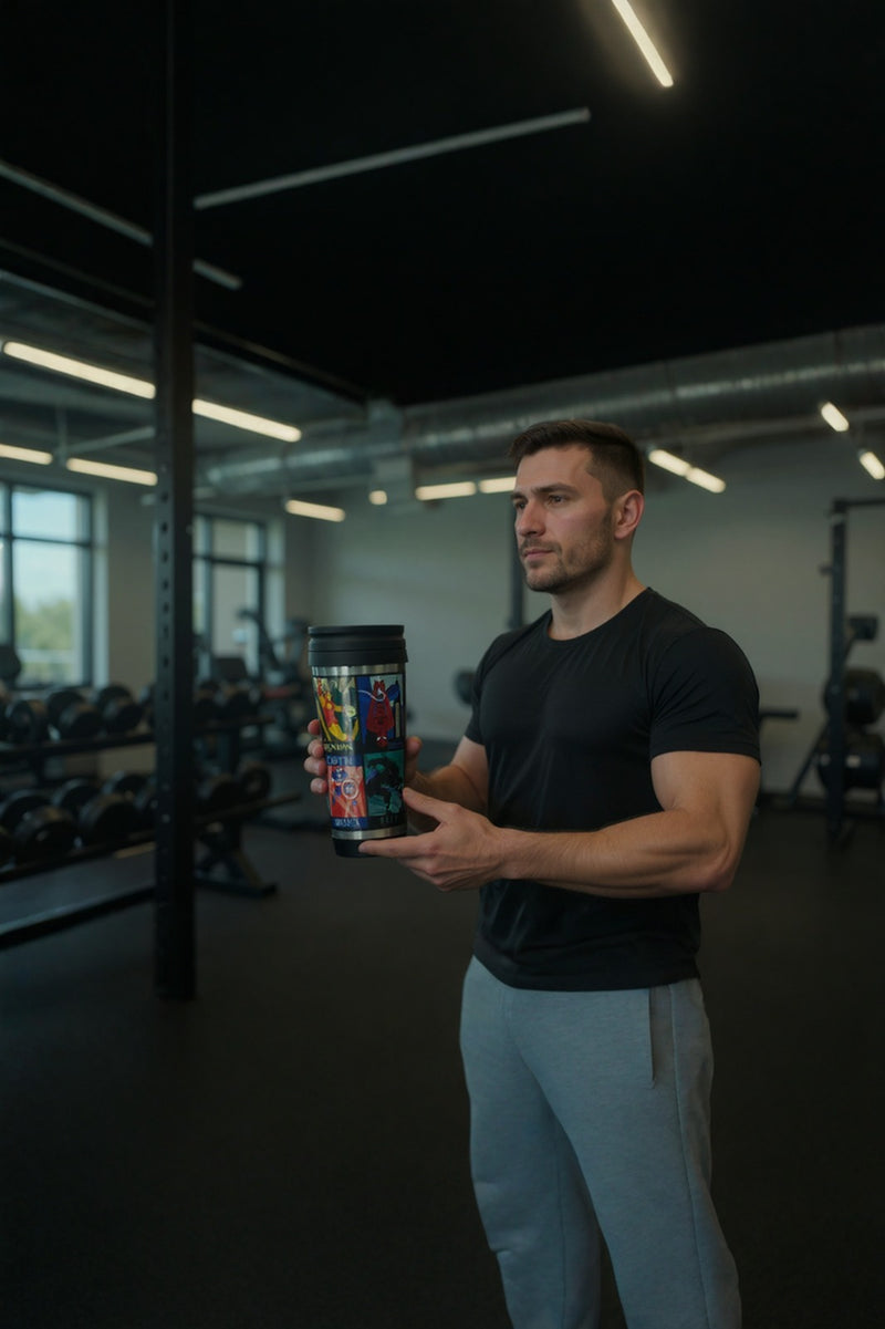 Marvel Heroes Stainless Steel Tumbler-16oz Travel Mug