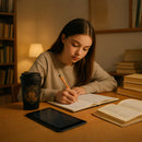 Harry Potter Hogwarts Travel Mug – Black Insulated Coffee Tumbler with Crest Logo – BPA-Free Stainless Steel Leakproof Lid Cup