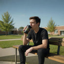 Harry Potter Hogwarts Travel Mug – Black Insulated Coffee Tumbler with Crest Logo – BPA-Free Stainless Steel Leakproof Lid Cup