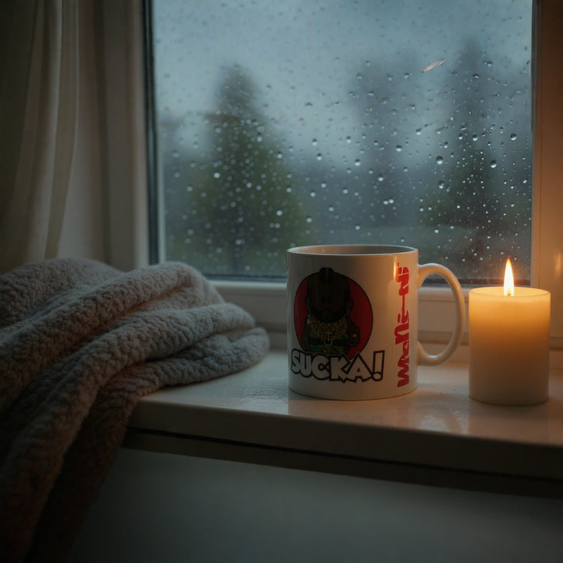 Funny Cartoon Sucka Mug | Retro Coffee Cup Mr Character