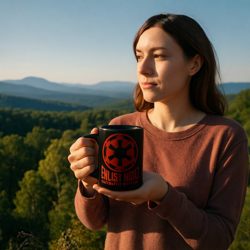 Star Wars Galactic Empire Mug | Black Coffee Cup Ceramic Rebel