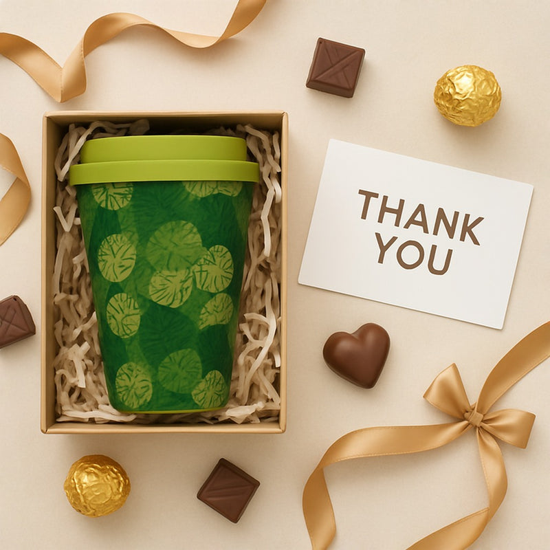 Reusable Eco-Friendly Green Coffee Travel Mug | Hot & Cold Safe Cup