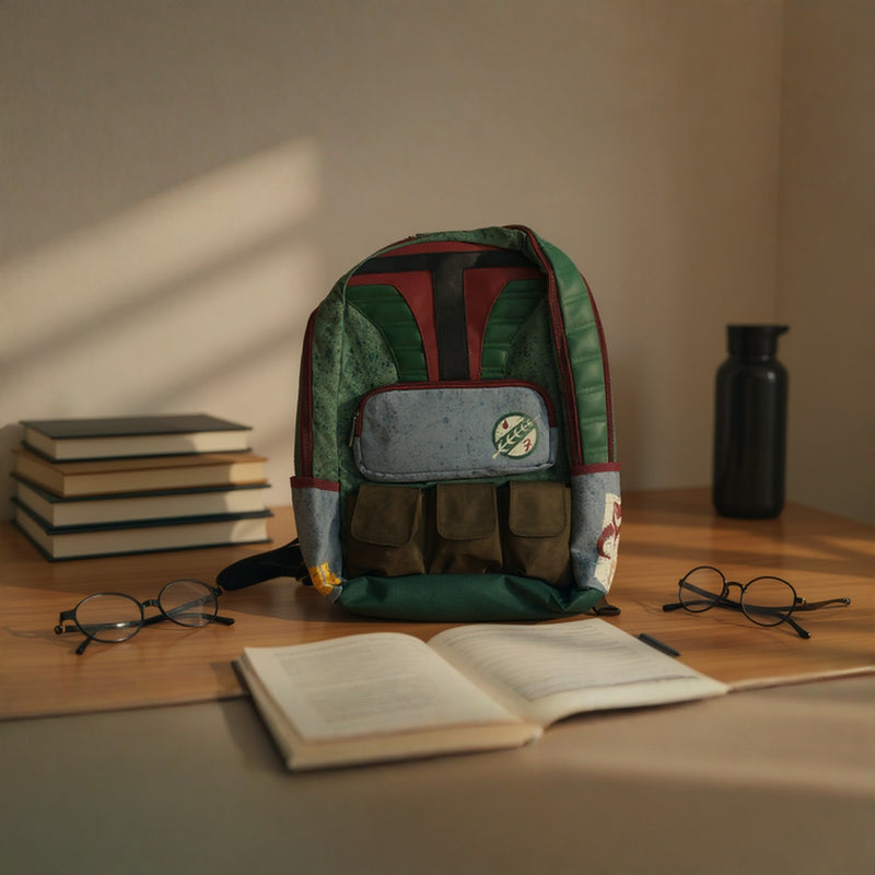 Marvel Star Wars Boba Fett Backpack – Mandalorian School Bag for Kids &amp; Adults