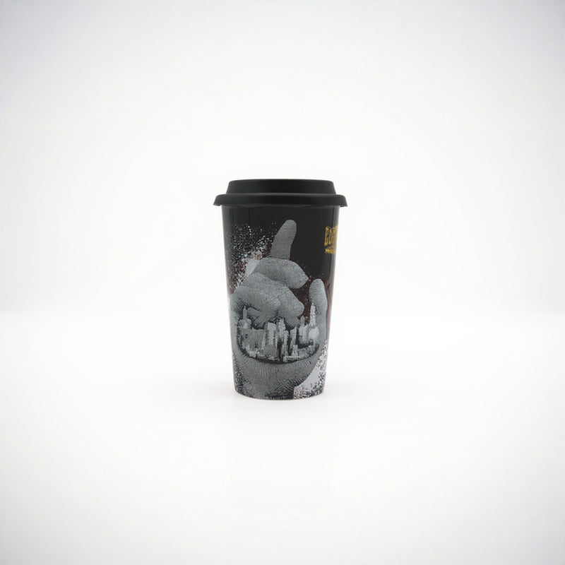 Marvel Black Travel Mug Hero Cup | Leakproof City Print | Gift Men Coffee Tumbler