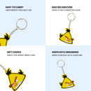 Angry Birds Yellow Key Ring