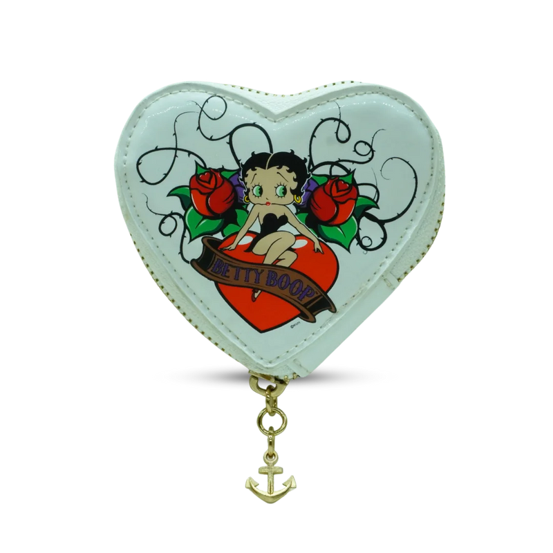 Betty Boop White Biker Coin Purse 1