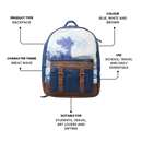 The Great Wave Backpack-Leather