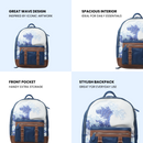 The Great Wave Backpack-Leather