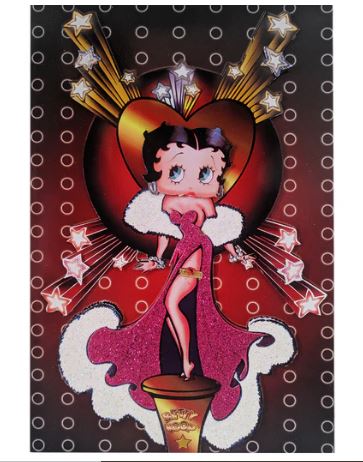 Betty Boop Decoupage Blank Greetings Card (3D)4