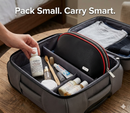 Genuine Fila Black Pyramid Pouch| Cosmetic Toiletries Makeup Medicine Bag with Secure Zipper
