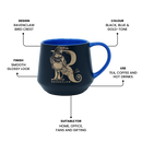 Ravenclaw Coffee Mug – Blue and Matte Black Ceramic Tea Cup