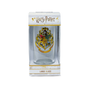 Harry Potter Hogwarts Clear Glass–Crest with Latin Motto & Black Rim Accent | Limited Edition Gift