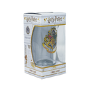 Harry Potter Hogwarts Clear Glass–Crest with Latin Motto & Black Rim Accent | Limited Edition Gift