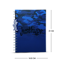 Just Hype Navy Blue Sleek Notebook