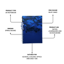 Just Hype Navy Blue Sleek Notebook