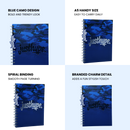 Just Hype Navy Blue Sleek Notebook