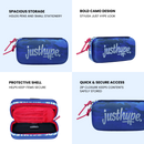 Just Hype Blue Camo Pencil Case