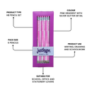 Just Hype Pink Pencil Set-6 Pack