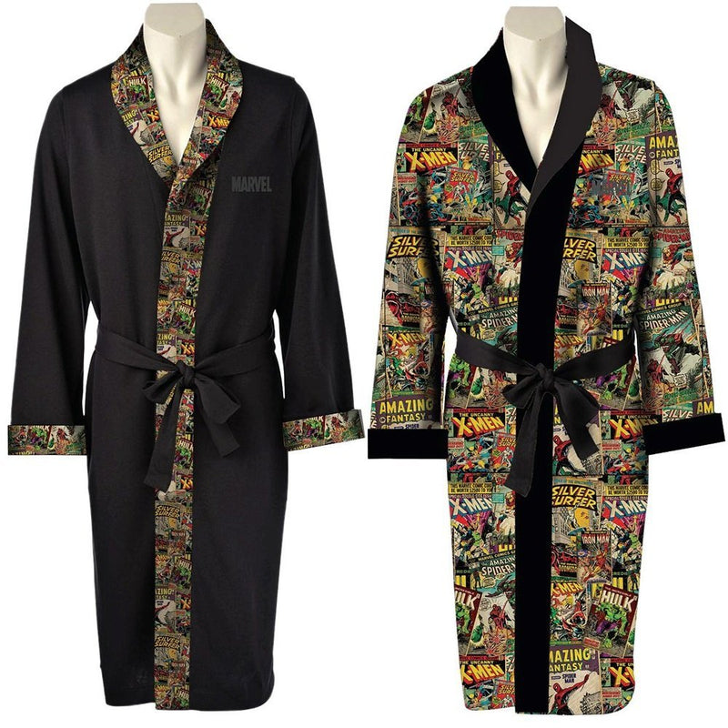 Marvel Comics Reversible Hero Robe - Adult Size Large (One Size)