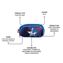 Marvel Captain America Wash Bag-Blue