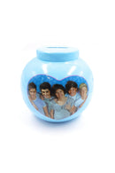 One Direction Red and Blue Ceramic Money Pot