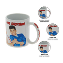 One Direction Red and Blue Ceramic Mug