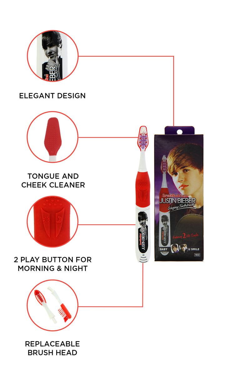 Justin Bieber Singing Toothbrush – Baby & U Smile (Random Color Sent)