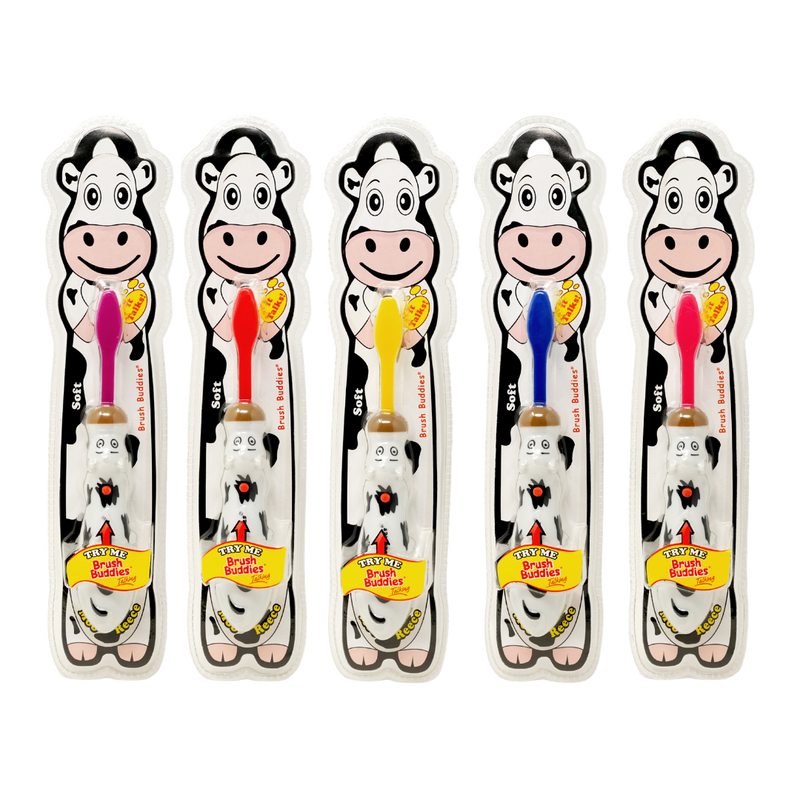 Talking Cow Kids Toothbrush Brush Buddies 6