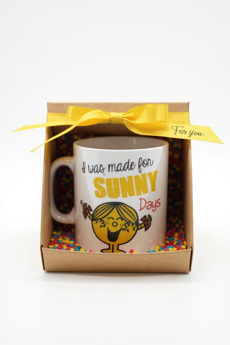 Little Miss Sunshine Ceramic Mug – Cute Cup- Microwave & Dishwasher Safe