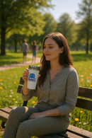 Mr. Perfect Insulated Travel Mug – Stainless-Steel Spill & Leakproof Cup—Reusable Eco-frendly Gft