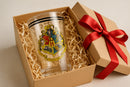 Harry Potter Hogwarts Clear Glass–Crest with Latin Motto & Black Rim Accent | Limited Edition Gift