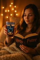 Harry Potter Ravenclaw Clear Glass | 16oz Dishwasher Safe Ergonomic Shape for Comfortable Grip | Gift