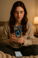 Harry Potter Ravenclaw Clear Glass | 16oz Dishwasher Safe Ergonomic Shape for Comfortable Grip | Gift