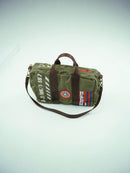 Vintage Army Green Canvas Duffel Bag – Waterproof Double-Stitched Crossbody Travel Gift