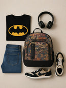 Camouflage Print Backpack – Padded Shoulder Straps & Front Zipper Pocket Lsrge Space- Gift