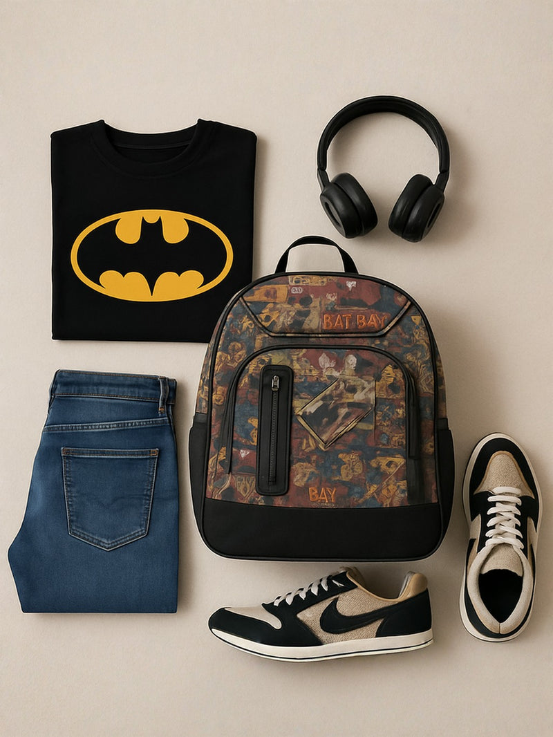 Camouflage Print Backpack – Padded Shoulder Straps & Front Zipper Pocket Lsrge Space- Gift