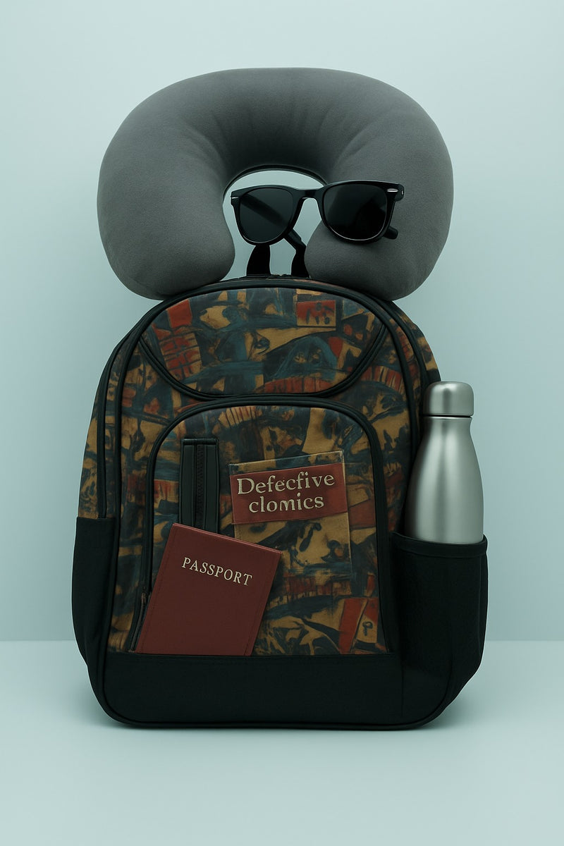 Camouflage Print Backpack – Padded Shoulder Straps & Front Zipper Pocket Lsrge Space- Gift