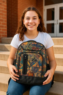 Camouflage Print Backpack – Padded Shoulder Straps & Front Zipper Pocket Lsrge Space- Gift