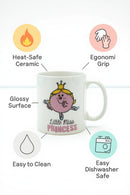 Little Miss “Treat Me Like a Princess” White Ceramic Mug –Gift Cup