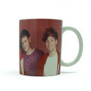 Official One Direction Red Ceramic Mug – Wide Base Coffee Cup with Band Member Print – Premium Music Merchandise