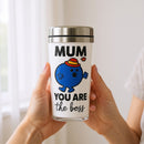 Funny Mum “You Are the Boss” Travel Mug – BPA-Free & Eco-Friendly Stainless Steel with a Spill Proof lid Tumbler | Gift