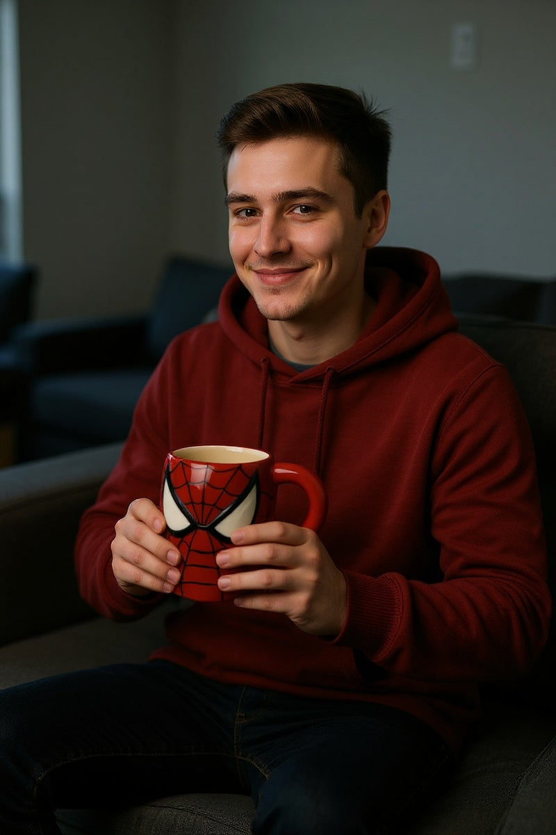 DC Spider-Man 3D Mug – Hand-Painted Ceramic Hero Cup Ideal Gift for Kids Boys Girls