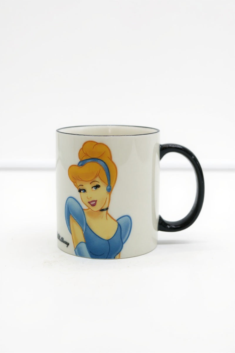 Disney Princess Cinderella Mug –Ceramic White & Black Coffee Cup | Ideal Gift