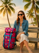 Cute Cartoon Backpack– Waterproof Large School Camping Bag- Pink & Purple Soft Yet Strong Fabric | Gift