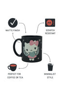 Hello Kitty Angel Mug – Cute Black Ceramic Coffee Cup- Great Gift for Drinkware &amp; Deco