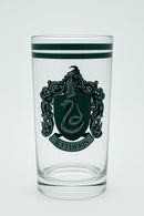 Harry Potter Slytherin House Crest Clear Glass with Green Stripe – 16oz Versatile Gift