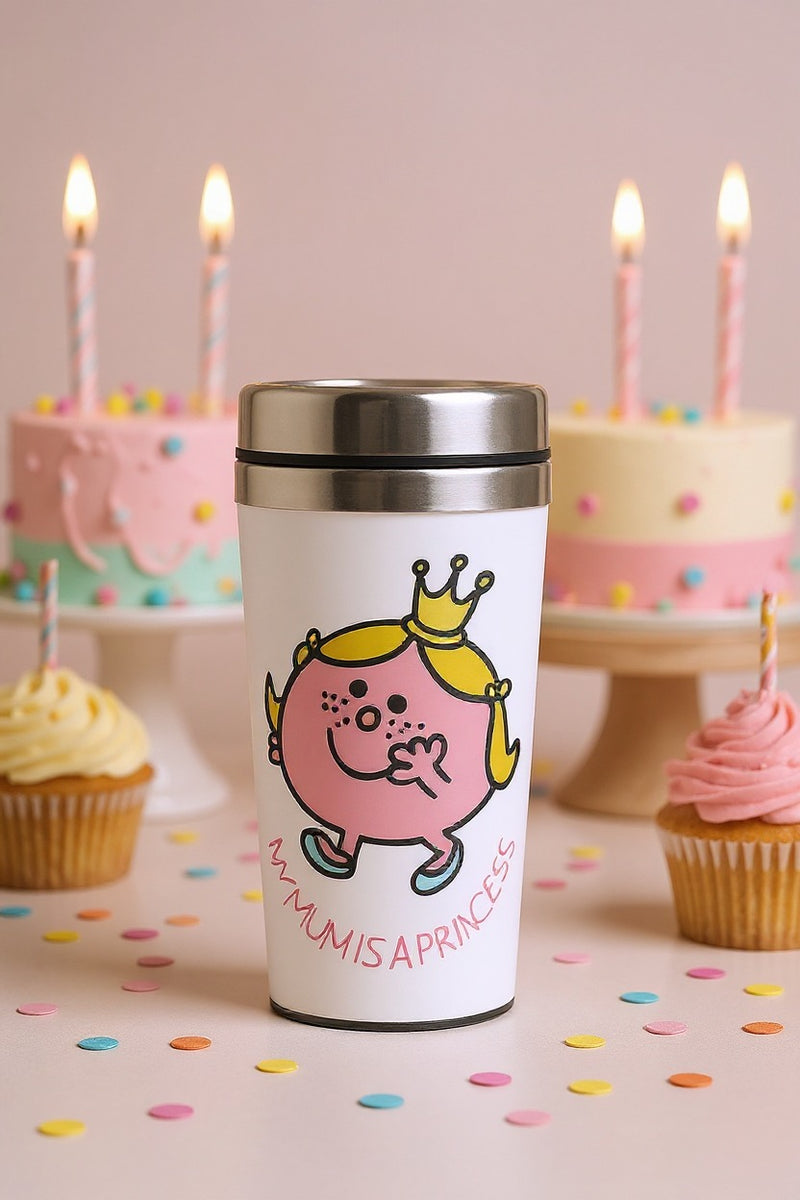 Little Miss My Mom is Princess Travel Tumbler | Stainless Steel 12oz | Gift for Fans